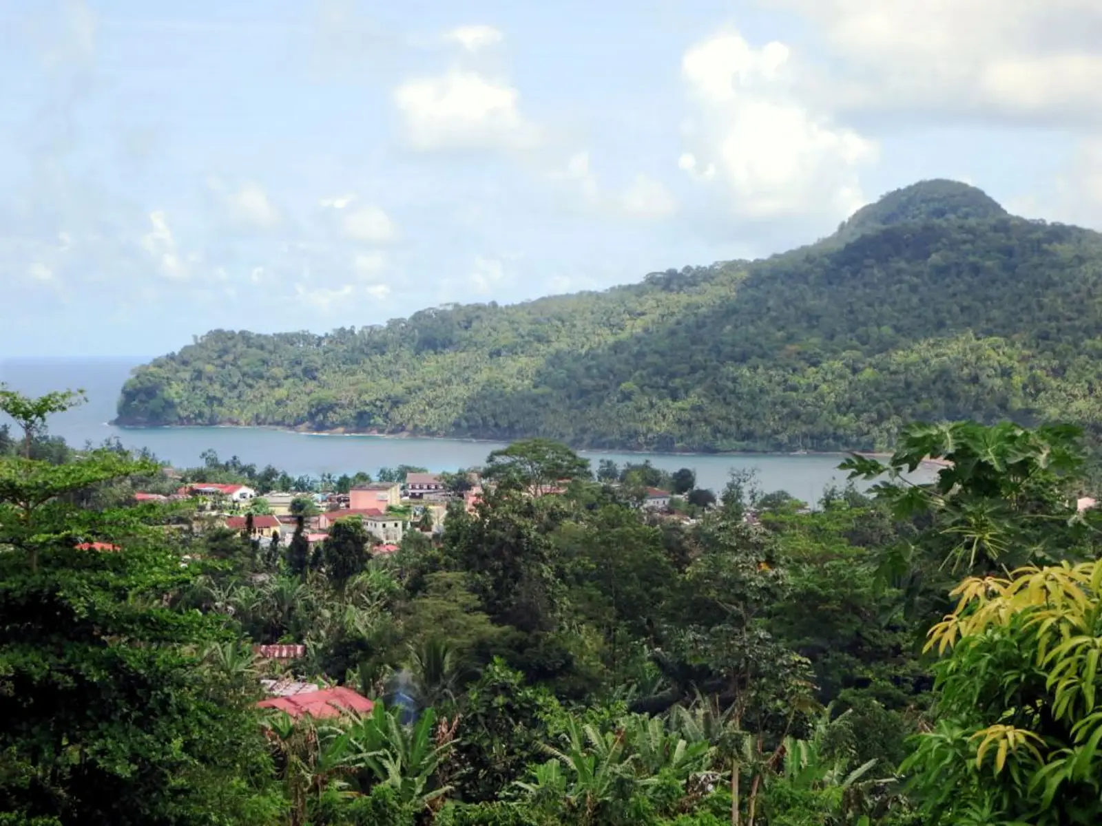 São Tomé & Príncipe sunny coastal village